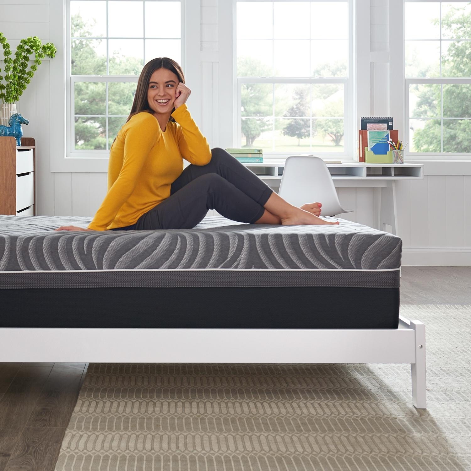 マットレス USA Sealy Premium Silver Chill 14-inch Hybrid Cooling Mattress - Bed