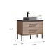 preview thumbnail 73 of 79, Trento Bath Vanity with Sintered Stone Top with Concrete Sink (O)