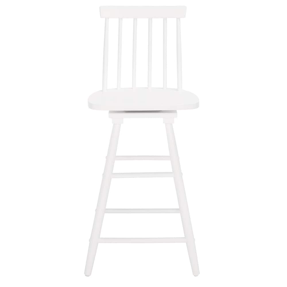 SAFAVIEH Lelah Swivel 25-inch Counter Stool - 17 In. W x 17 In. D x 40 In. H - 17Wx17Dx40H