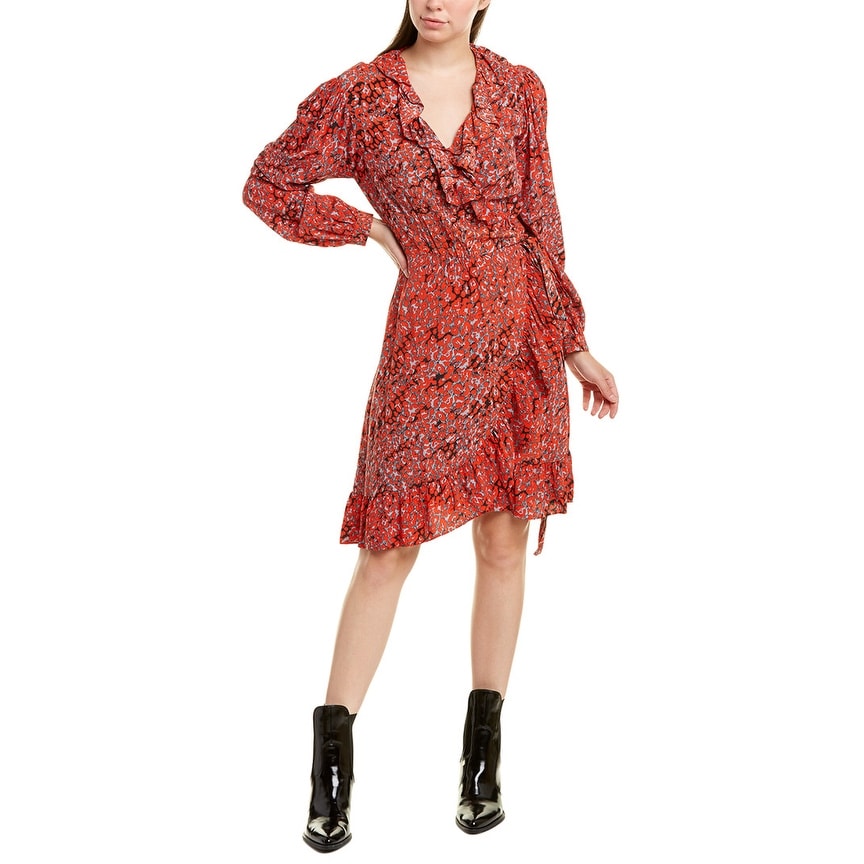 maje wrap dress