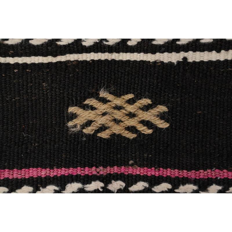 Hand Woven Oriental 100% Wool Carpet Southwestern Tribal Multi-Colored Kilim Area Rug - 7' 3'' X 5' 10''
