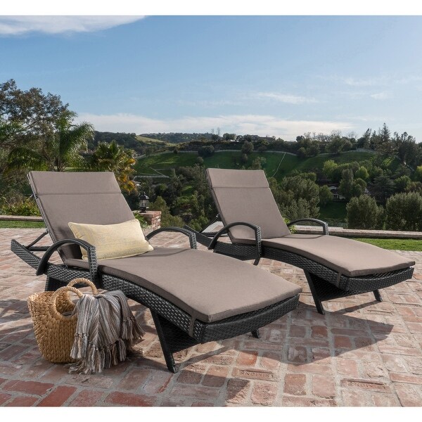 cushioned lounge chair outdoor
