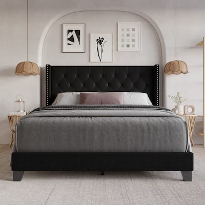 Homer Tufted Upholstered Panel Bed