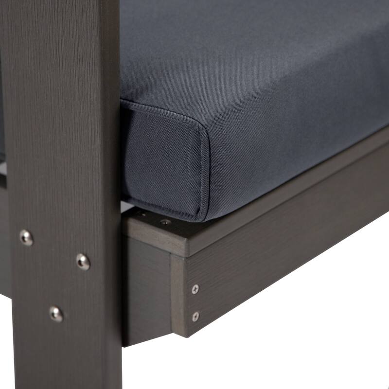 Alpine Modern Outdoor Upholstered Accent Chair - Lounge Armchair with Removable Cushions for Living Room