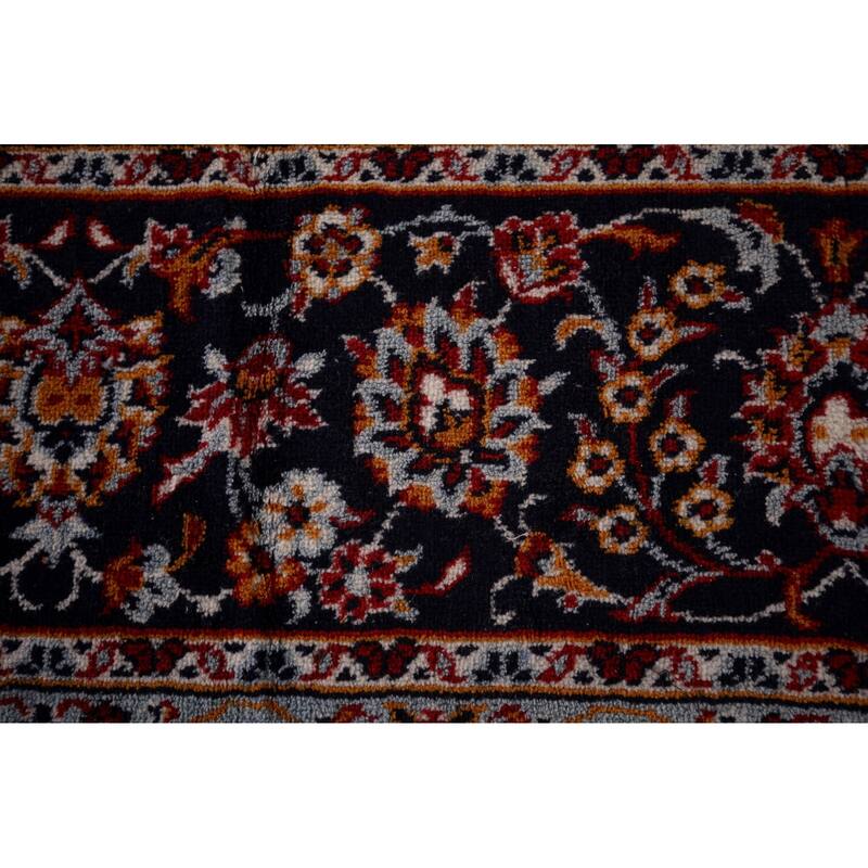 Traditional Kashan Turkish Area Rug Living Room Machine Made Carpet - 9'9" x 12'7"