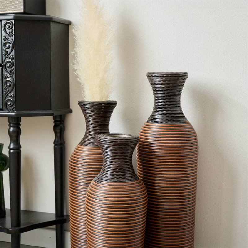 Home Decorative PVC Floor Vase (Set of 3)