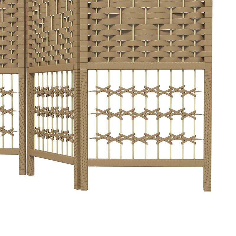 3 Panel Indoor Folding Privacy Screen with Wood Frame