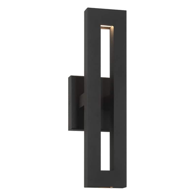 The Great Outdoors 73370-L Paddock 16" Tall LED ADA Outdoor Wall - Sand Coal