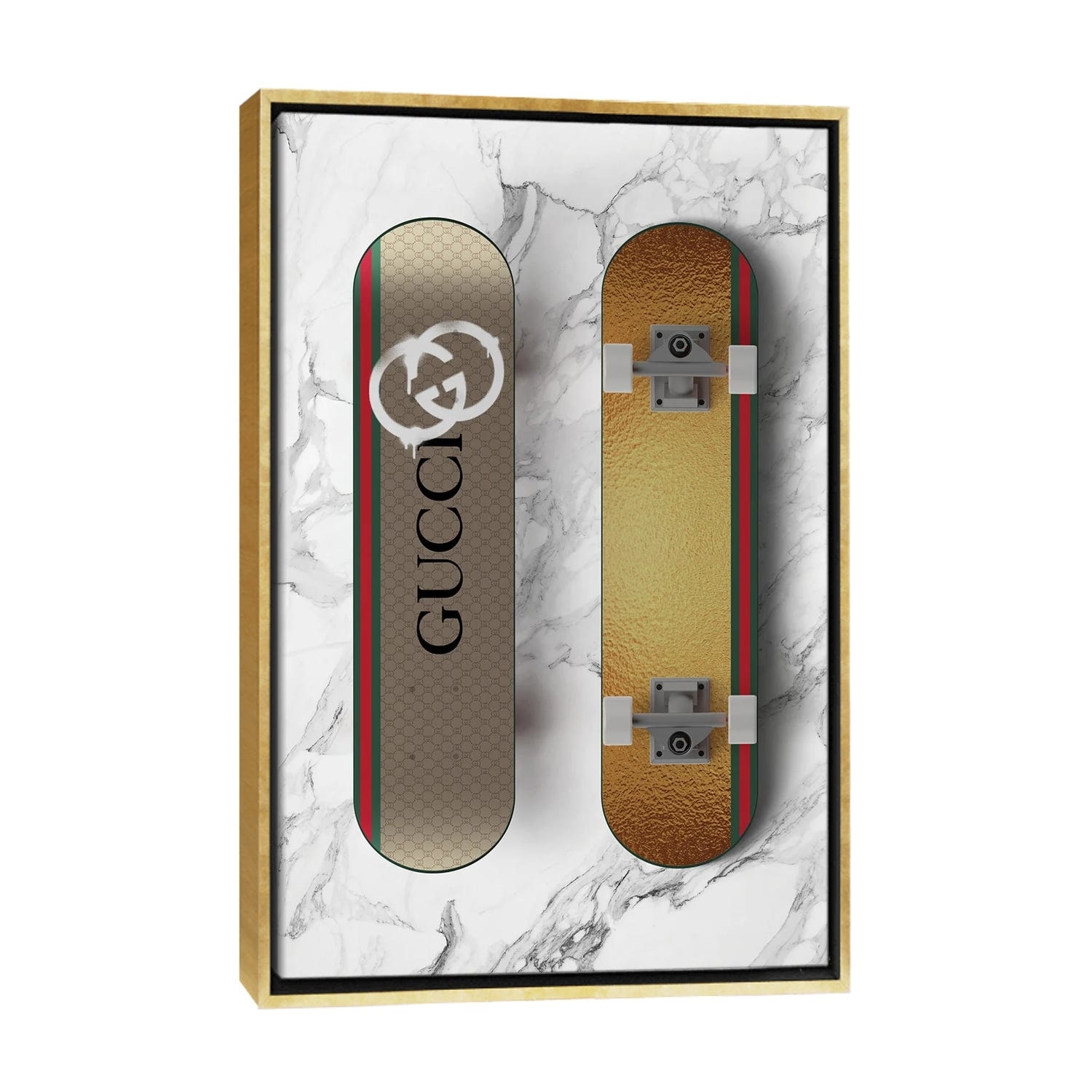 iCanvas Gucci Skateboard by Alexandre Venancio Framed Canvas