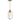 SAFAVIEH Lighting Eastwood Adjustable 1-light Edison Bulb Gold Pendant - 6" W x 6" D x 14-86" H