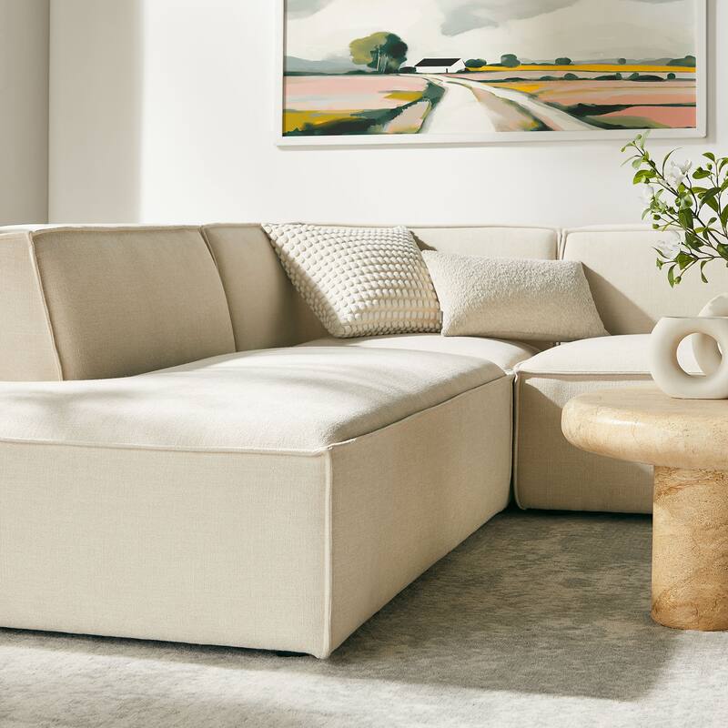 Restore 6-Piece Performance Fabric Upholstered U-Shaped Sectional Sofa