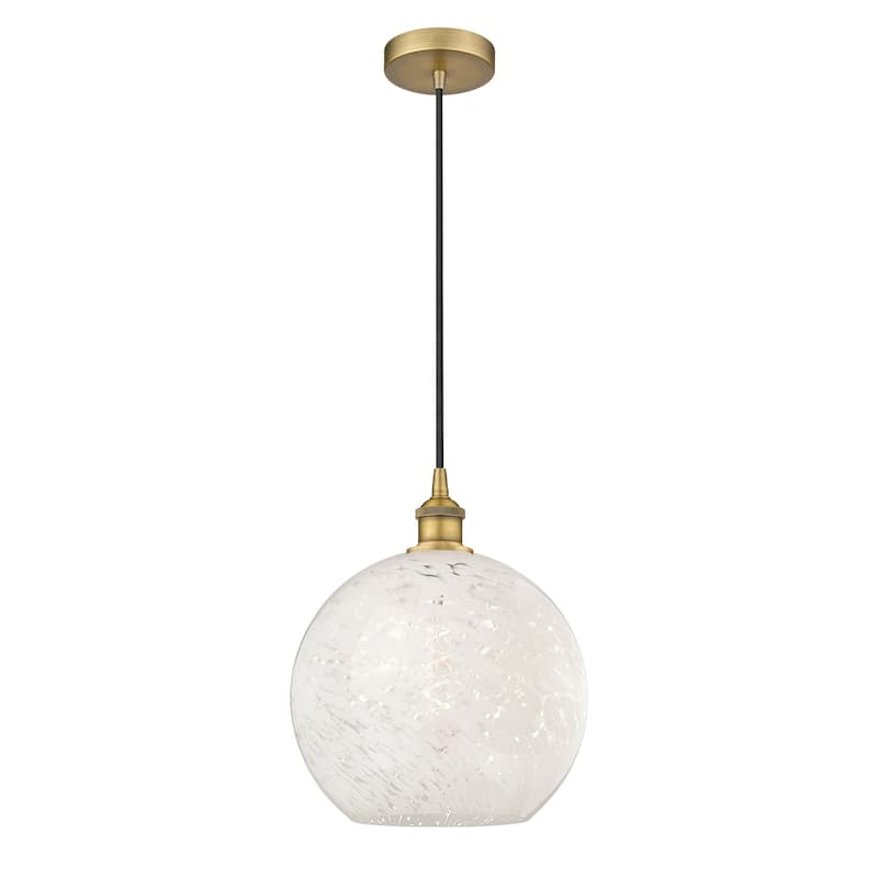 Innovations Lighting 616-1P 14 12 White Mouchette Pendant White