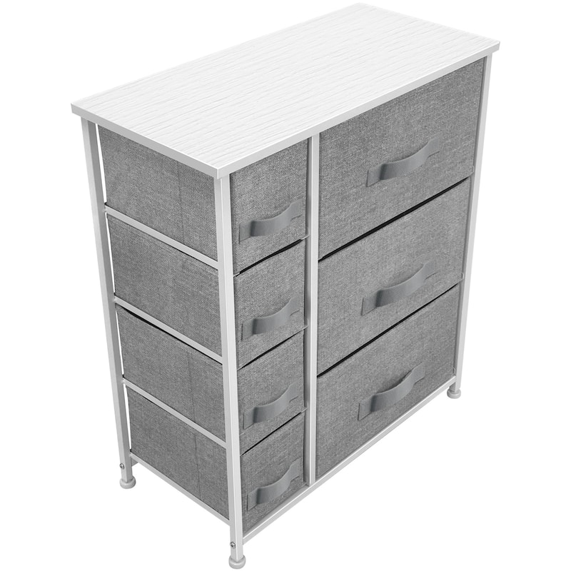 7-drawer Storage Dresser - White