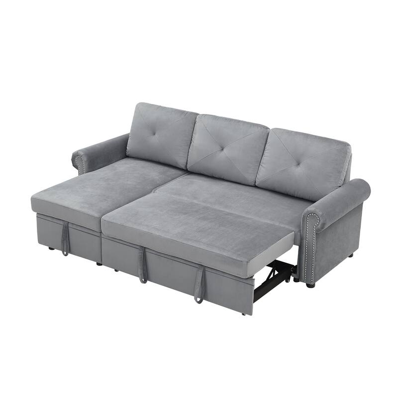 83" L-Shape Sectional Sofa with Storage Chaise
