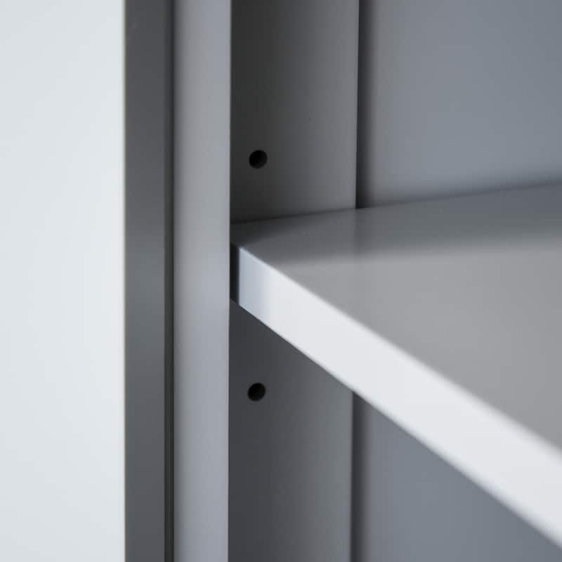 Freestanding Kitchen Storage Cabinet Pantry Cabinet Buffet Cabinet with Beadboard Doors and Adjustable Shelves