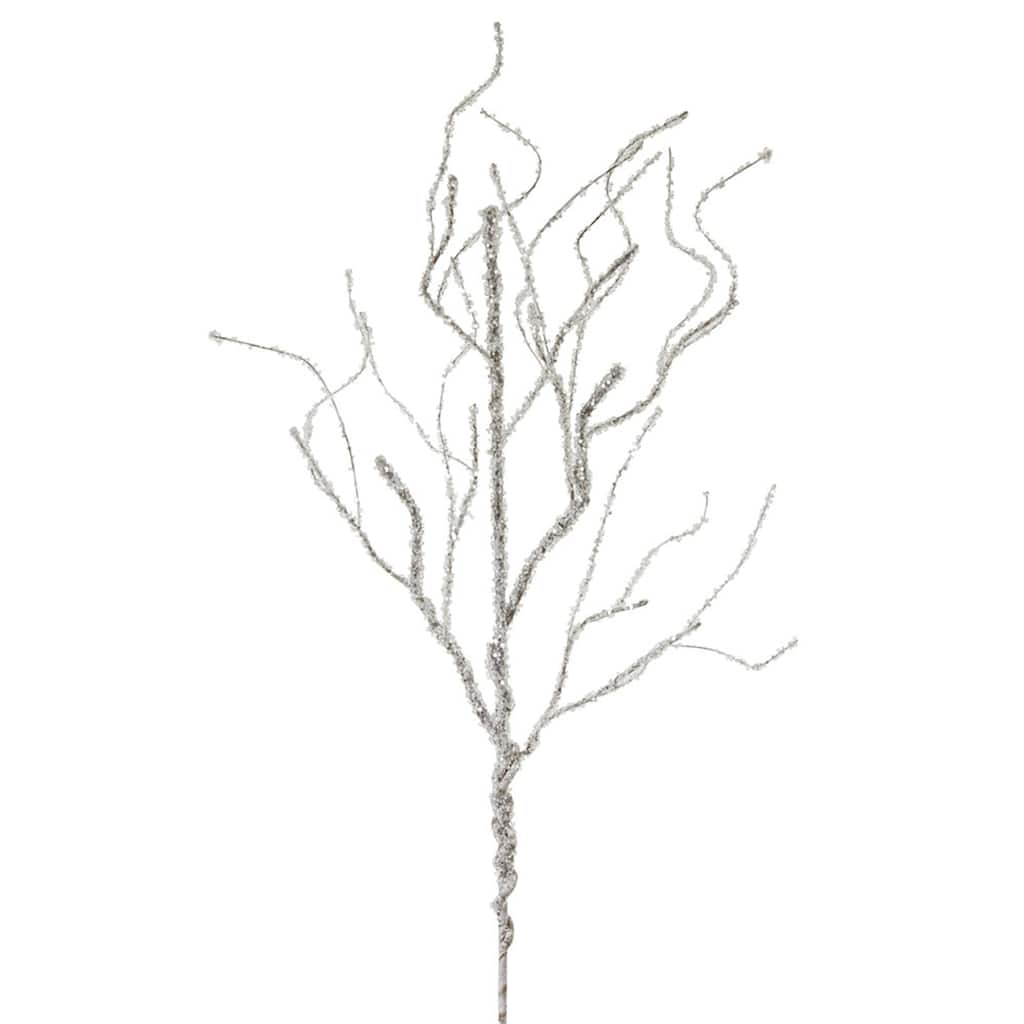 Set of 6 Silver Artificial Christmas Twig Sprays 34"