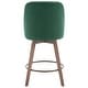preview thumbnail 13 of 26, 26" Counter Height Swivel Bar Stool, Upholstered Counter Stools - 23.8" (D) x 21.7" (W) x 38" (H)