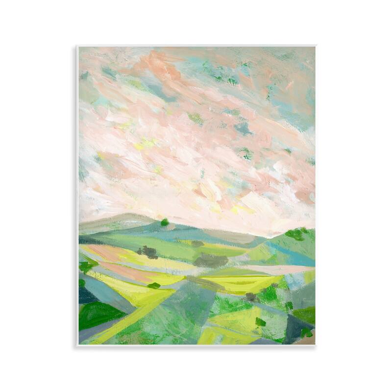 Stupell Vibrant Green Hills Landscape Wall Plaque Art Design By Ashley Davis - 11 x 14