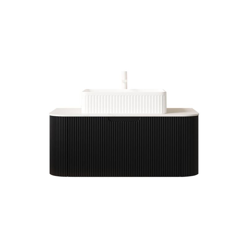 Wall-Mounted Floating Bathroom Vanity with Sink