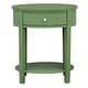 preview thumbnail 53 of 55, Fillmore 1-Drawer Oval Wood Shelf Accent End Table by iNSPIRE Q Modern