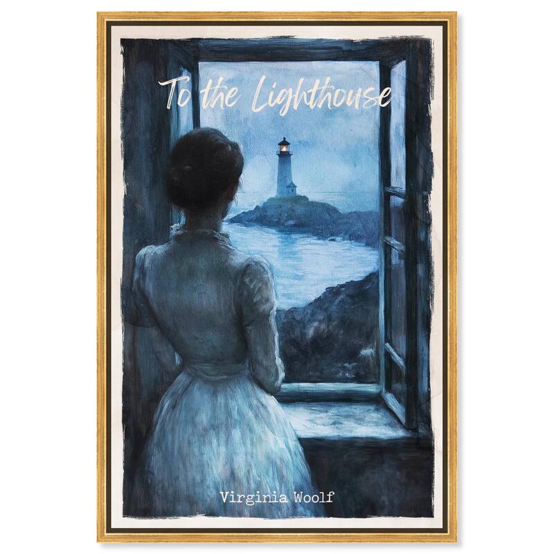 To the Lighthouse Canvas by Art Remedy - Gold - 20" x 30"