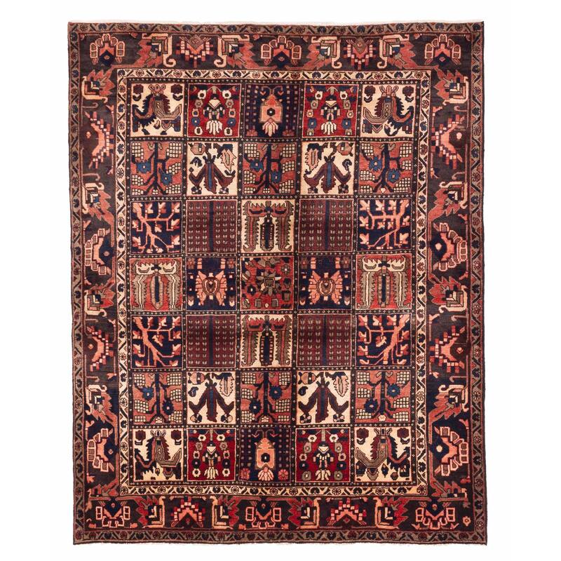 ECARPETGALLERY Hand-knotted Kayseri Vintage Dark Red Wool Rug - 5'5 x 6'11