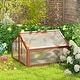 preview thumbnail 4 of 6, Costway Double Box Garden Wooden Green House Cold Frame Raised Plants