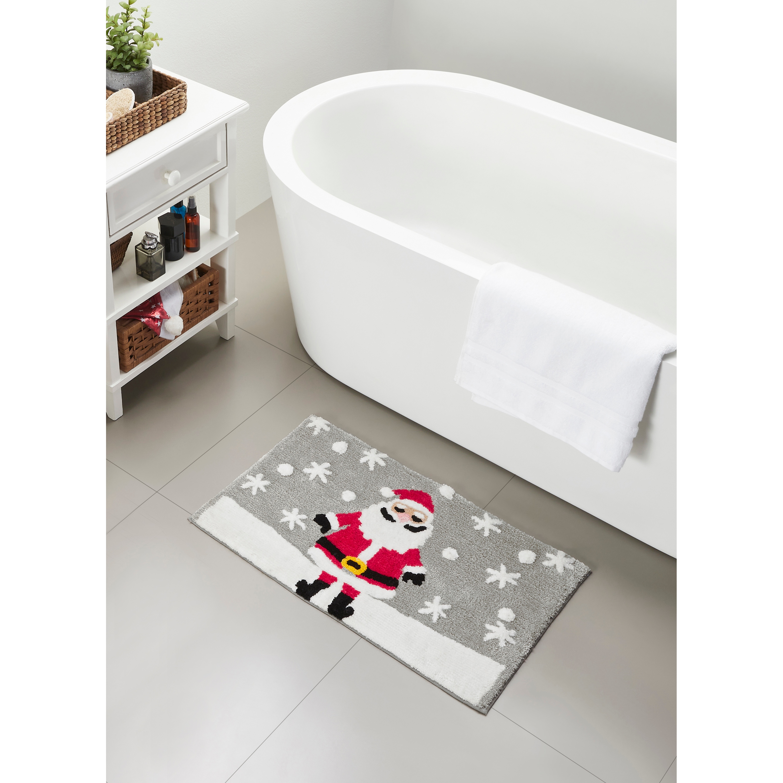 Christmas bathroom rugs and towels shop
