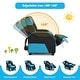 preview thumbnail 47 of 47, Gymax Gaming Recliner Sofa PU Leather Armchair for Kids Youth w/