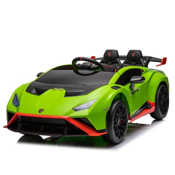 24V Lamborghini Ride-On Car with Drifting Mode, Lights, and Remote