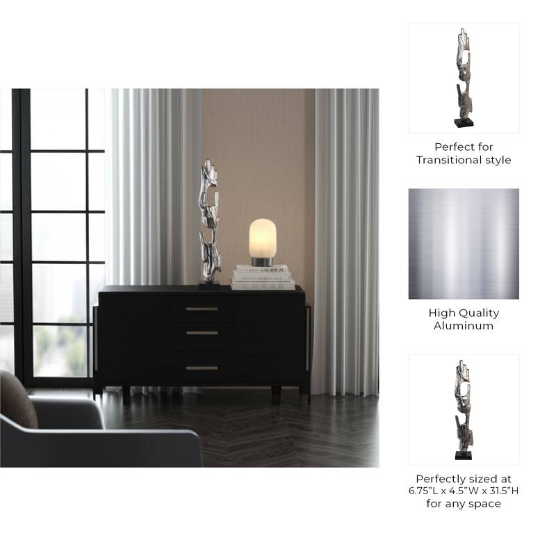 Metal Acrylic Sculpture Post Modern Decorative Figurine for Home Decor