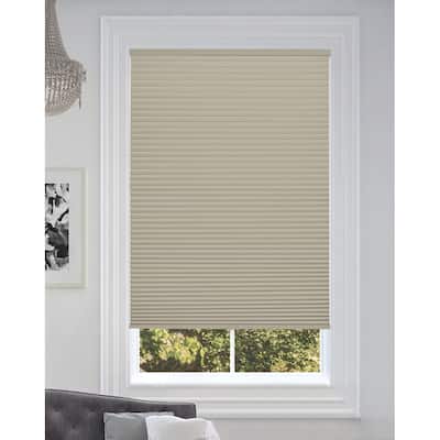 BlindsAvenue Cordless Blackout Cellular Honeycomb Shade, 9/16" Single Cell, Misty Gray