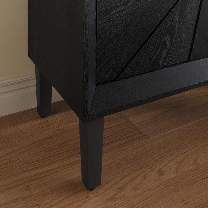 60" Storage Buffet Cabinet Sideboard with Adjustable Shelves