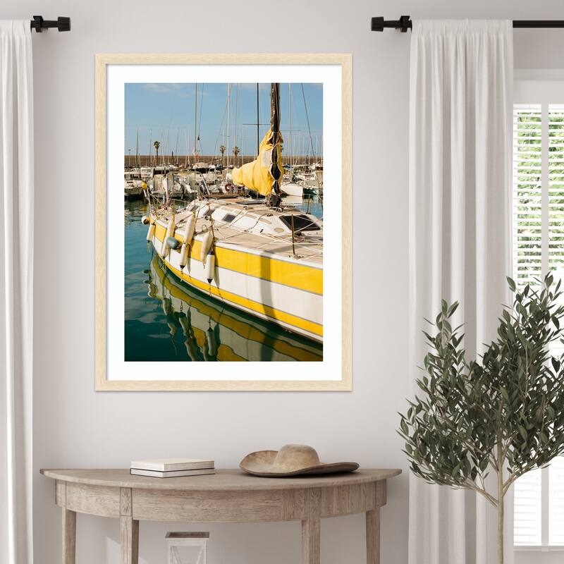 Menton France No. 13 on Film by Bethany Young Wood Framed Wall Art Print