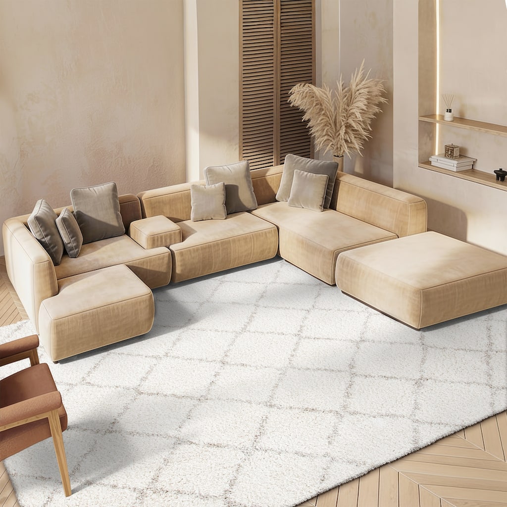 SAFAVIEH Arizona Shag Effrosini 1.2-inch Thick Rug