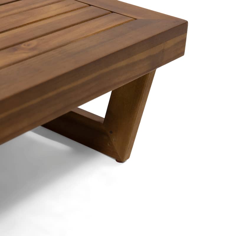Sherwood Outdoor Acacia Wood Coffee Table by Christopher Knight Home