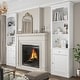 preview thumbnail 16 of 48, Large Entertainment Center Bookshelves 57x38 inch Hutch Space for TV