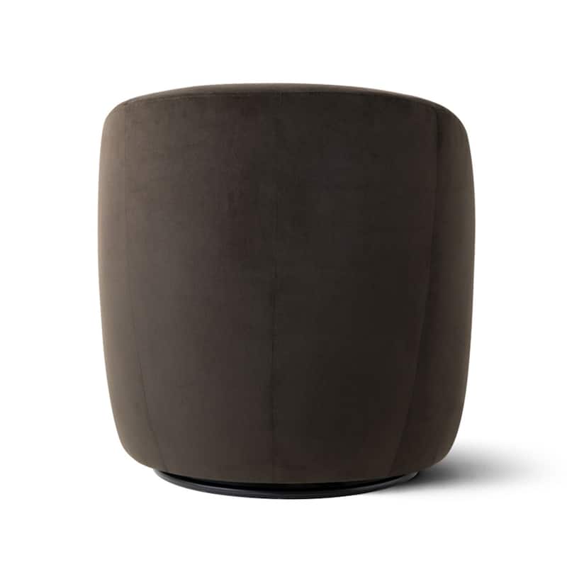 26.5" Wide Velvet Small Swivel Barrel Accent Chair(Set of 2)