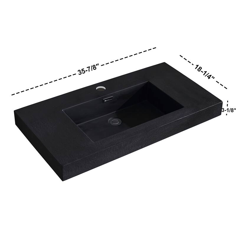 Dowell 18" FTB Resin Bathroom Vanity Basin