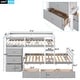 preview thumbnail 7 of 12, Merax Twin over Twin Loft Bunk Bed with Drawers and Ladder, Natural