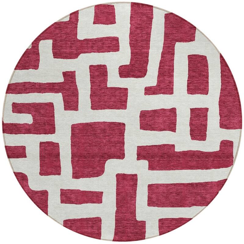 HomeRoots Abstract Transitional Rectangle Outdoor Rug