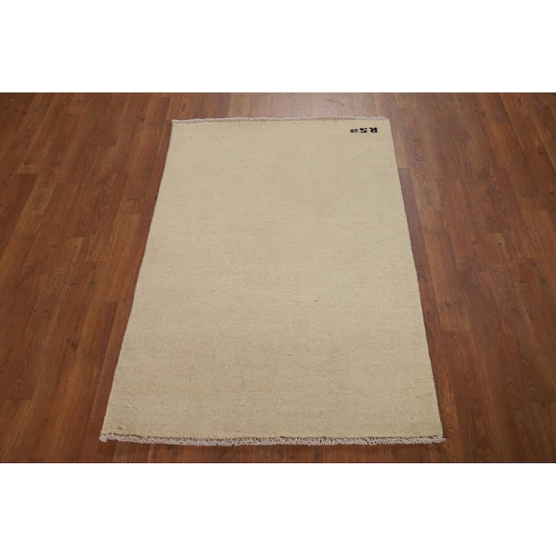 Modern Gabbeh Oriental Foyer Rug Handmade Accent Wool Carpet - 2'9"x 3'11"