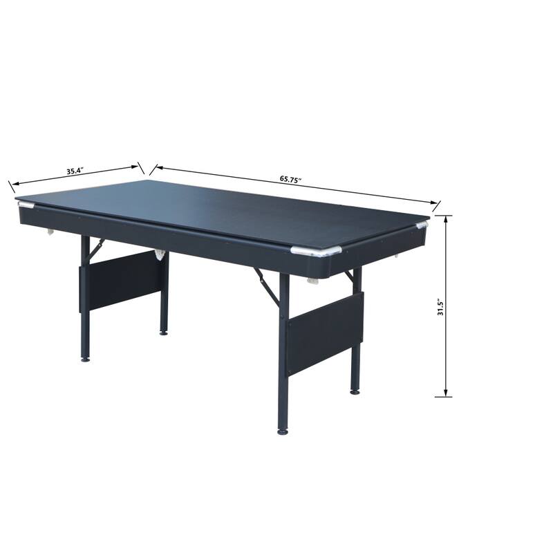 Portable 65.75 in 3 in 1 Multi Game Table Billiard table Table Tennis