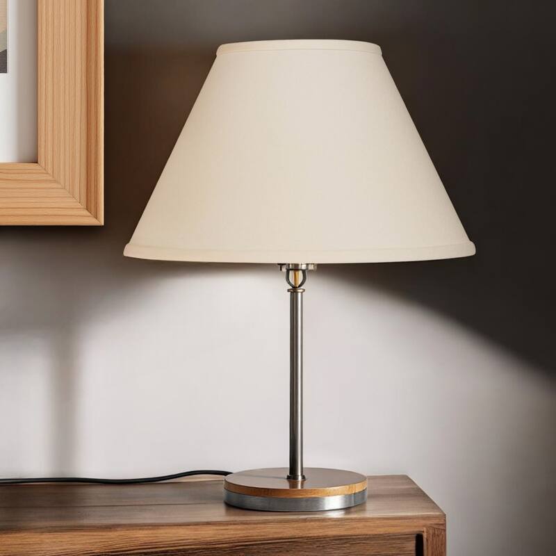 HomeRoots Ivory No Slub Innsbruck Empire Lamp Shade - 12" L x 12" W x 8" H