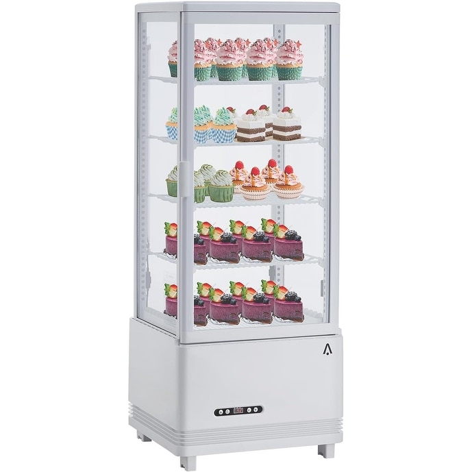 3.4 Cu.Ft Commercial Countertop Cake Display Fridge with LED, White
