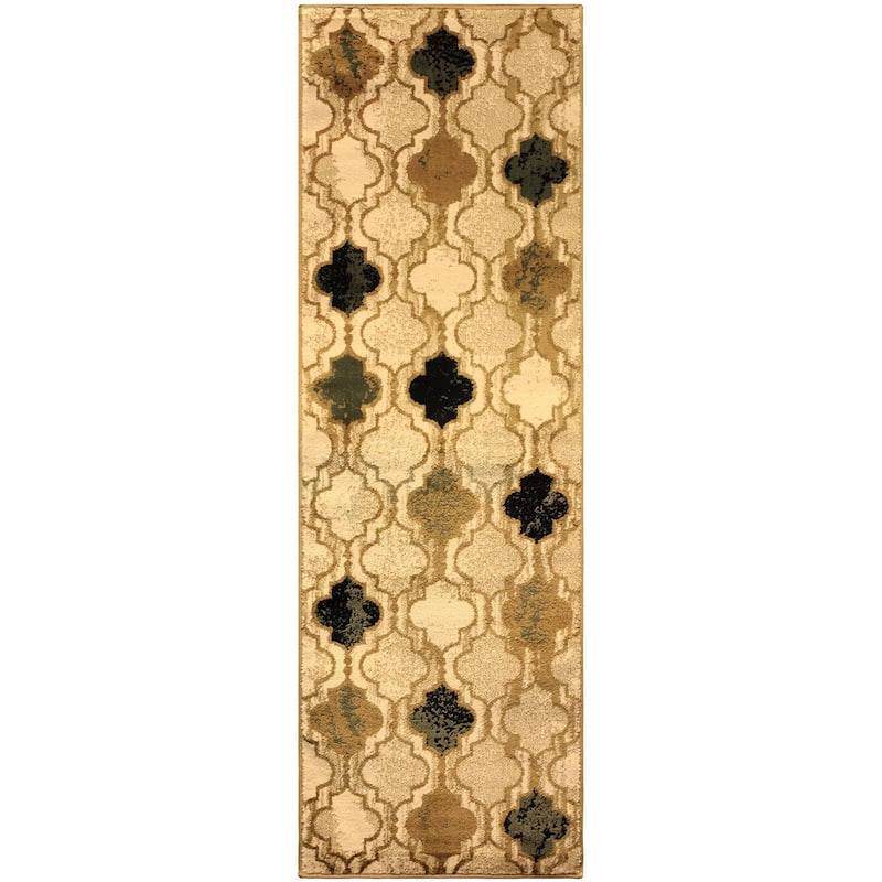 Superior Viking Contemporary Geometric Trellis Indoor Runner or Area Rug