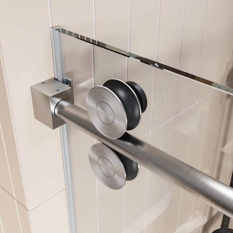 DeerValley Concord 56" - 60" W x 76" H Single Sliding Frameless Shower Door