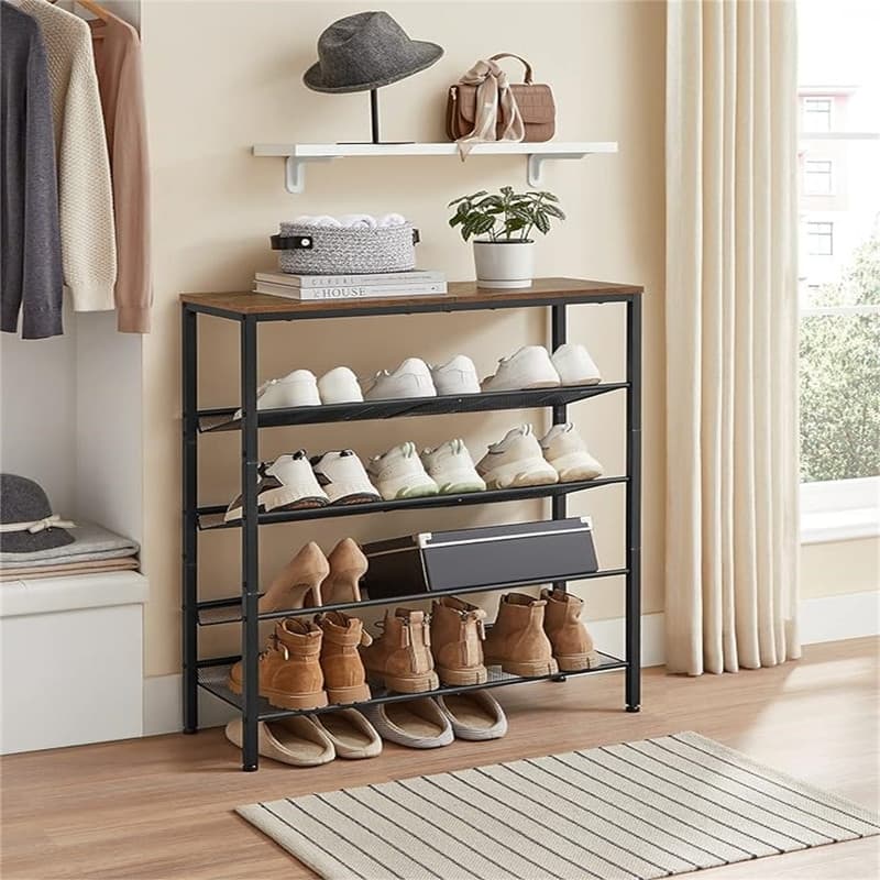 Shoe Rack - 11.8"D x 29.5"W x 36.6"H