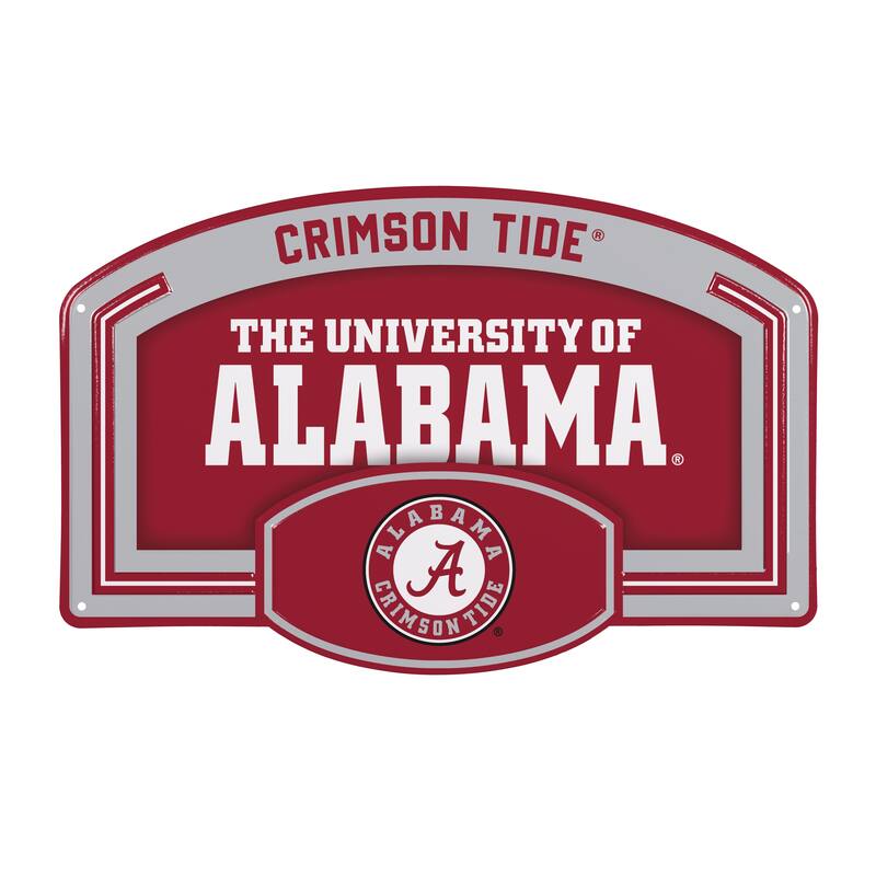 University of Alabama Embossed Steel Wall Sign, 11" x 17"