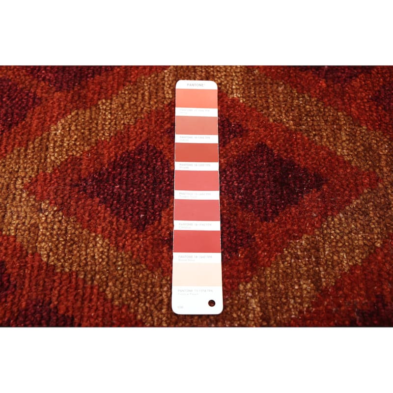 ECARPETGALLERY Hand-knotted Tangier Dark Copper Wool Rug - 5'2 x 7'6